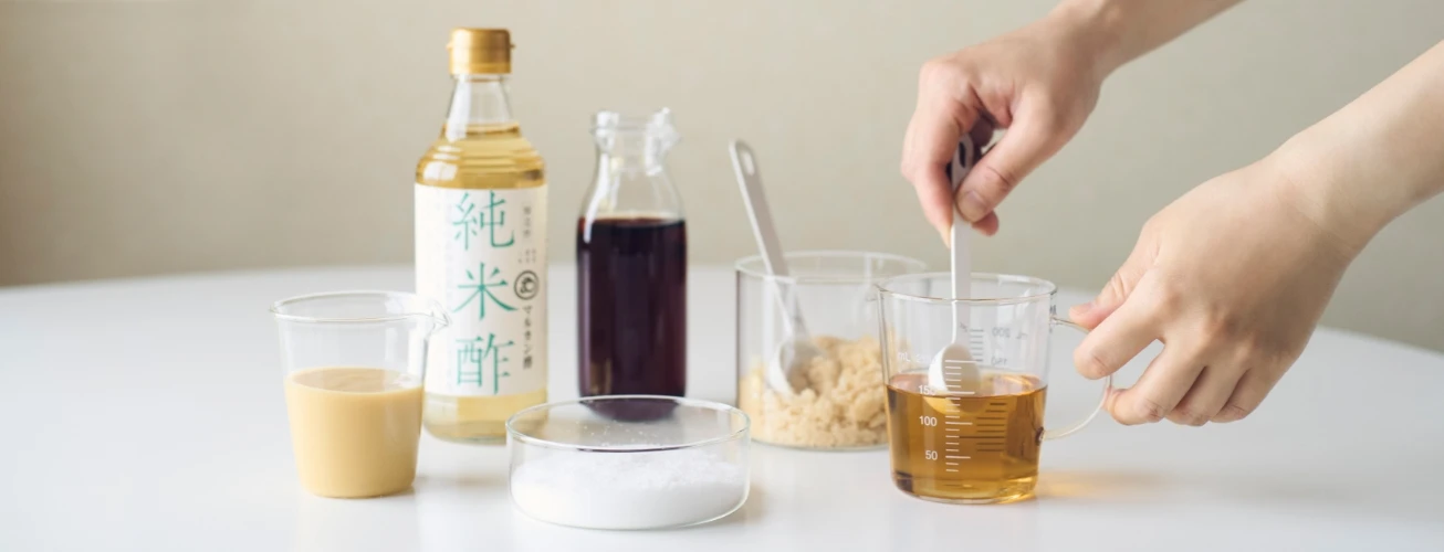純米酢のある食卓